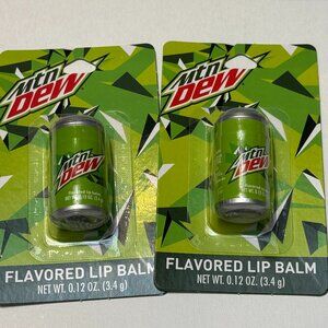 2 Mountain Dew Flavored Lip Balms